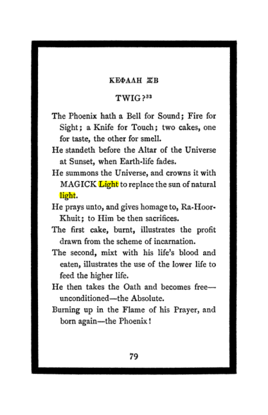 Original scan of The Book of Lies, PDF page 83
