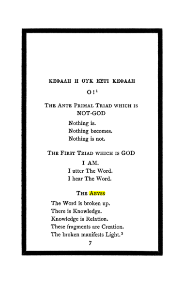 Original scan of The Book of Lies, PDF page 9