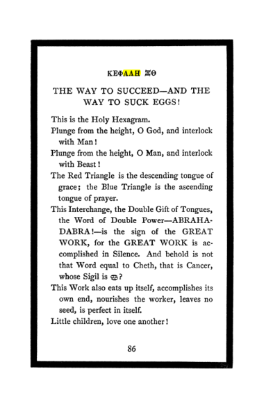 Original scan of The Book of Lies, PDF page 90