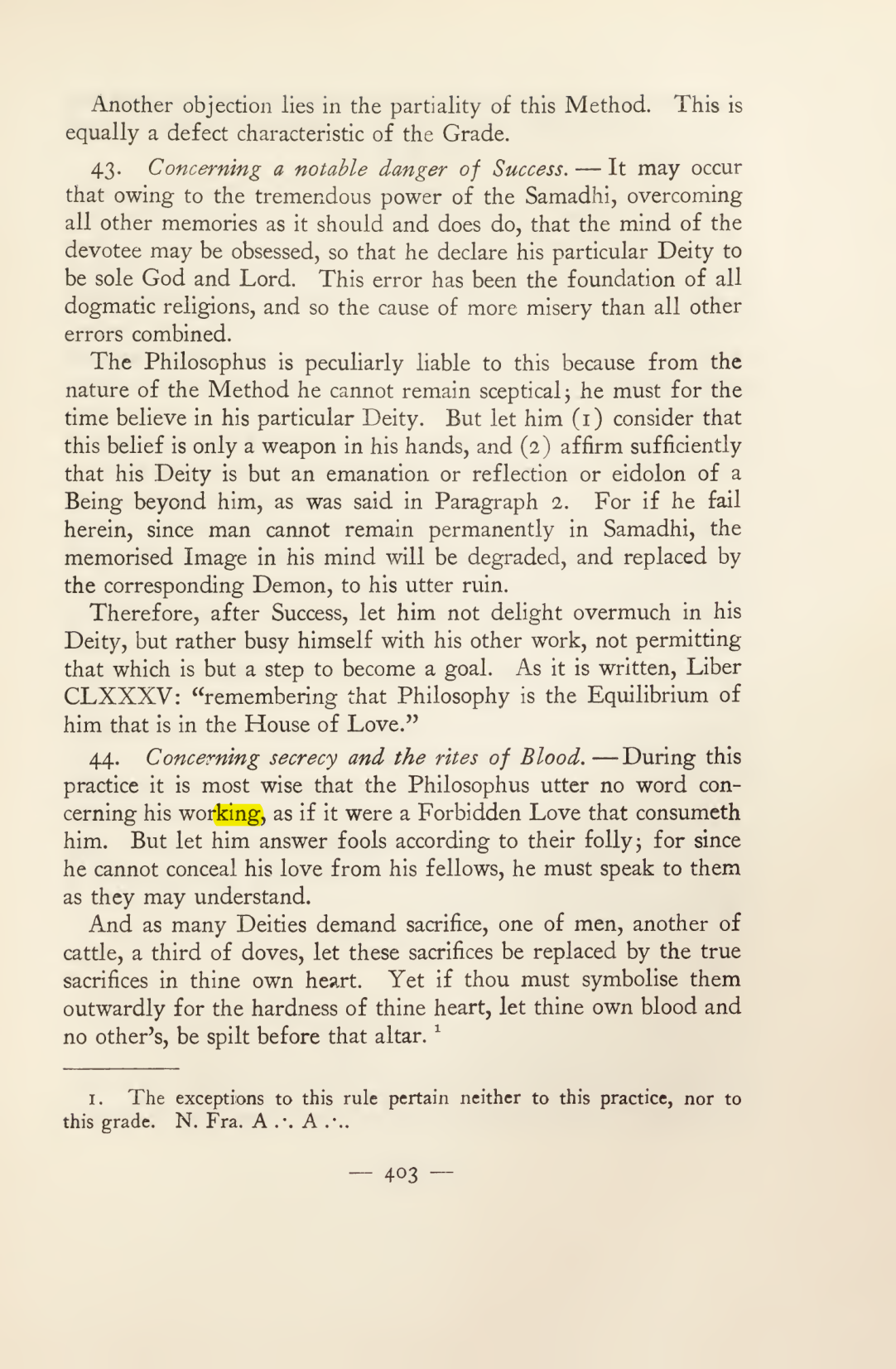Original scan of Magick in Theory and Practice (Section 4), PDF page 103