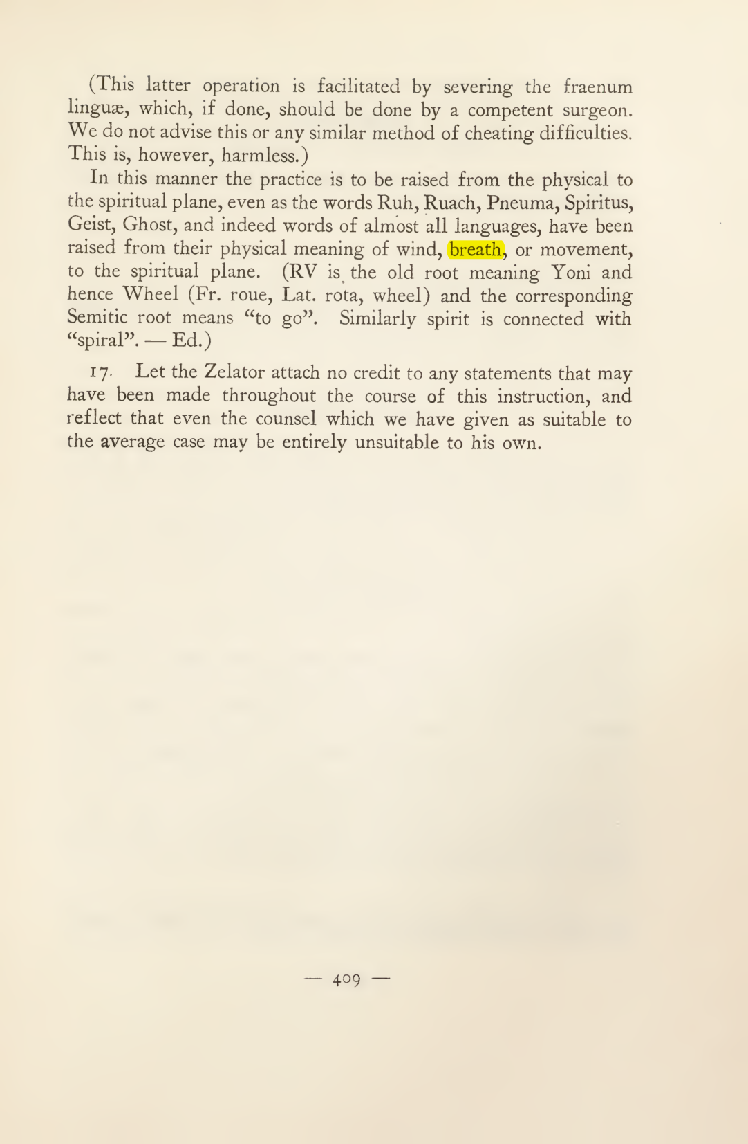 Original scan of Magick in Theory and Practice (Section 4), PDF page 109