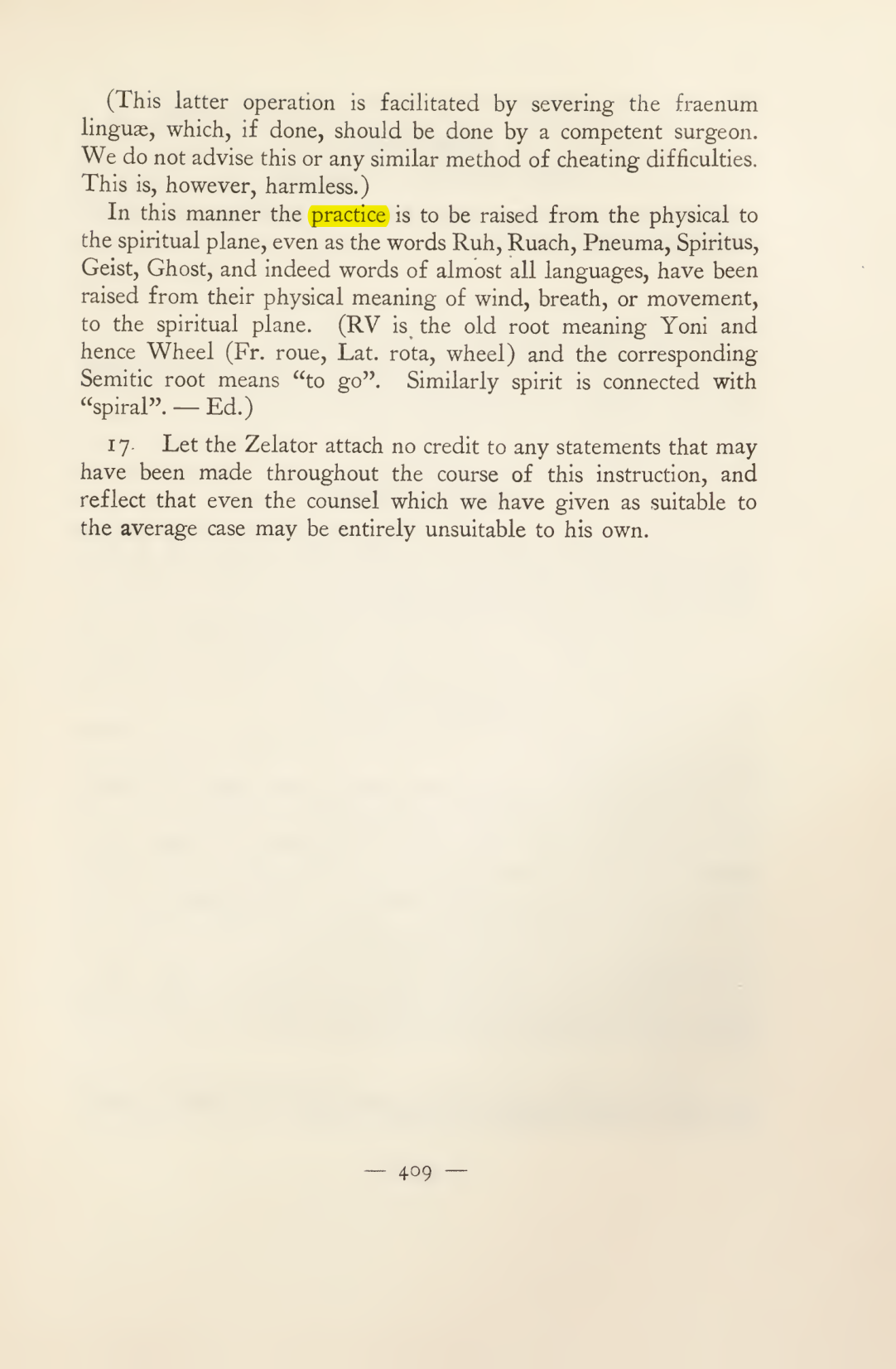 Original scan of Magick in Theory and Practice (Section 4), PDF page 109