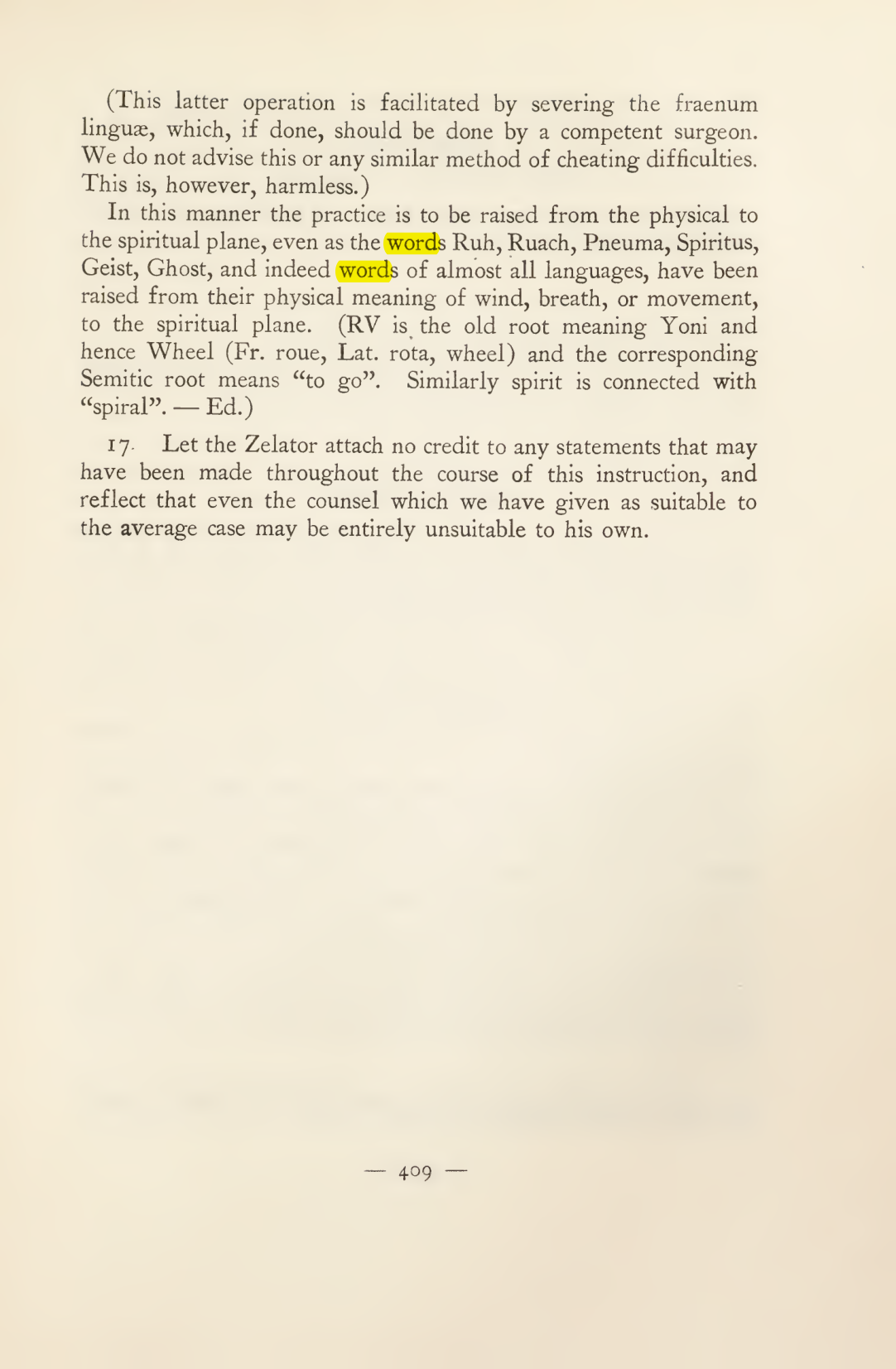 Original scan of Magick in Theory and Practice (Section 4), PDF page 109