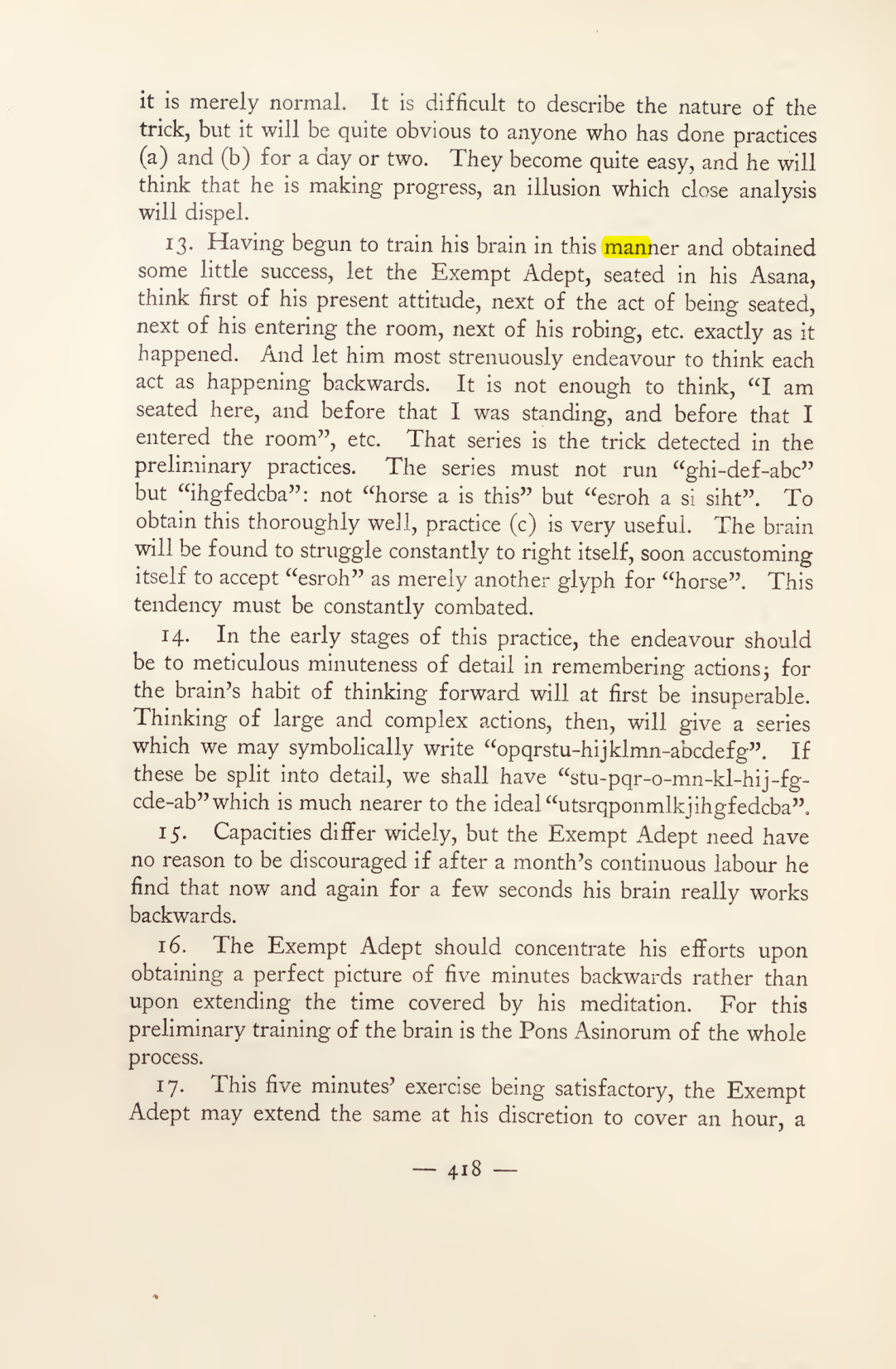 Original scan of Magick in Theory and Practice (Section 4), PDF page 118