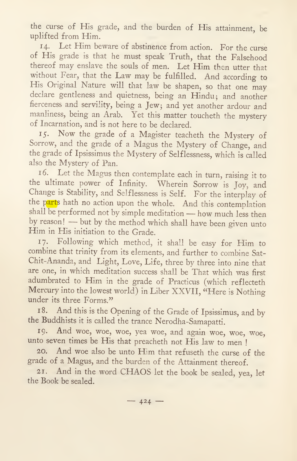 Original scan of Magick in Theory and Practice (Section 4), PDF page 124