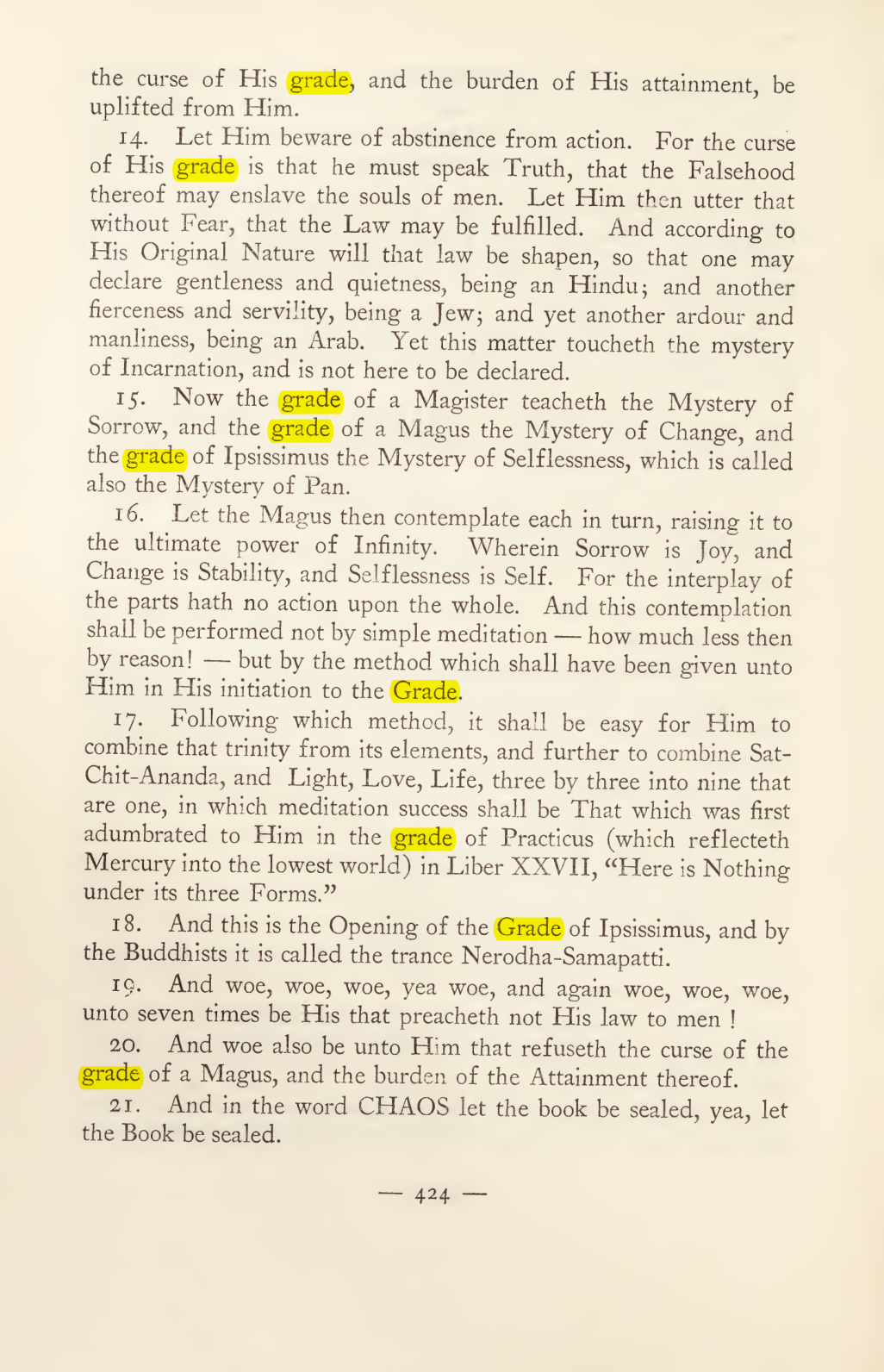 Original scan of Magick in Theory and Practice (Section 4), PDF page 124