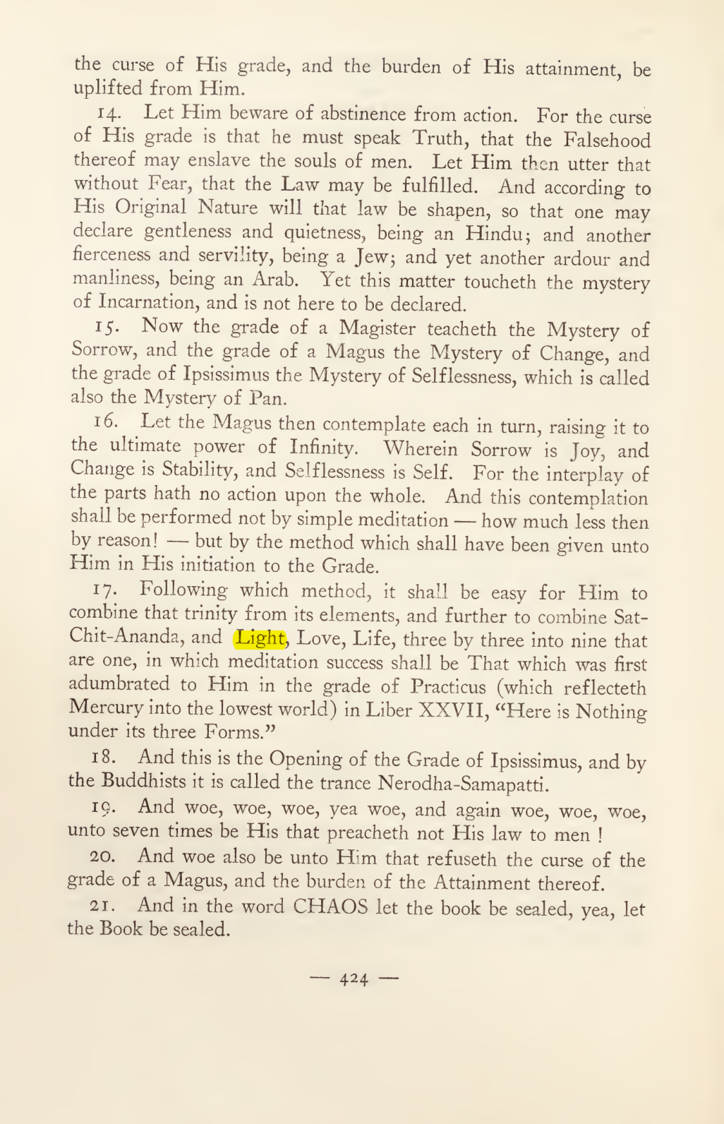 Original scan of Magick in Theory and Practice (Section 4), PDF page 124