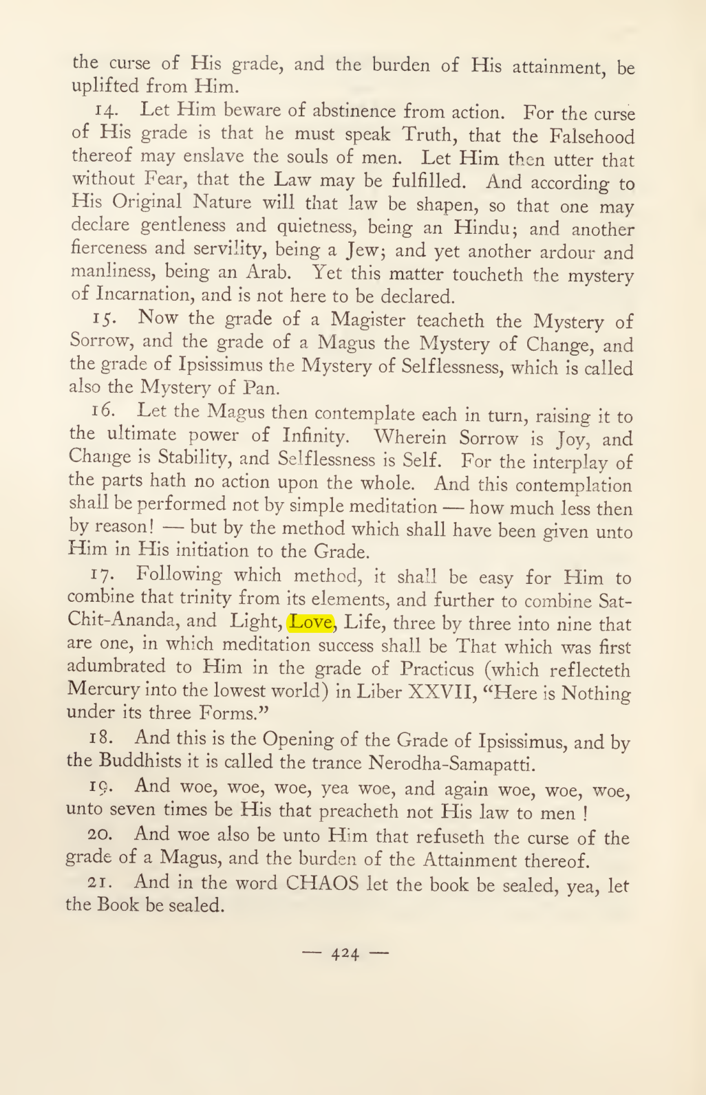 Original scan of Magick in Theory and Practice (Section 4), PDF page 124