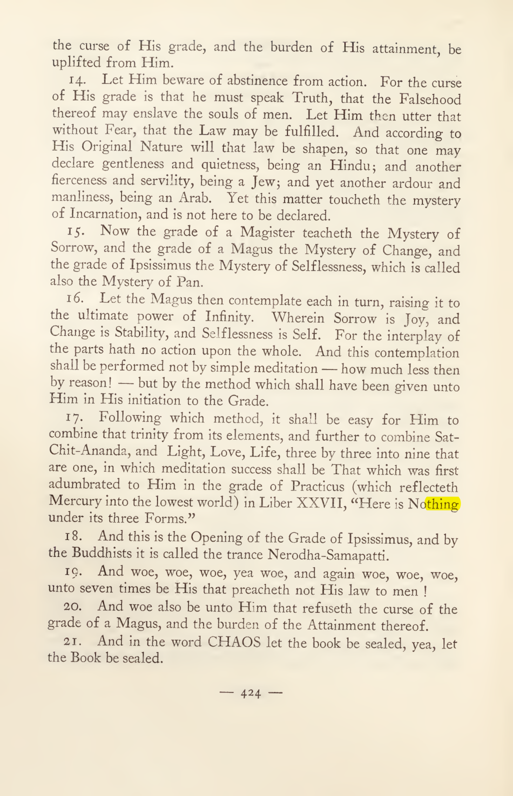 Original scan of Magick in Theory and Practice (Section 4), PDF page 124