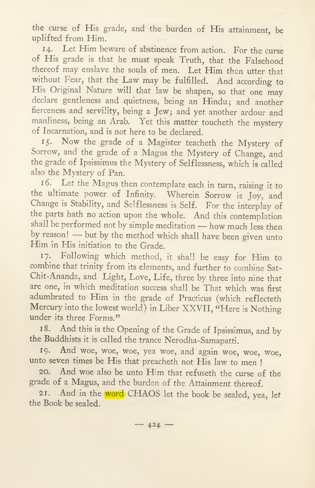 Original scan of Magick in Theory and Practice (Section 4), PDF page 124