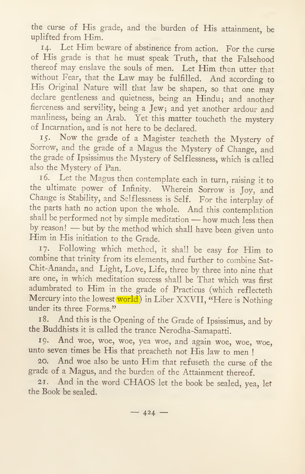 Original scan of Magick in Theory and Practice (Section 4), PDF page 124