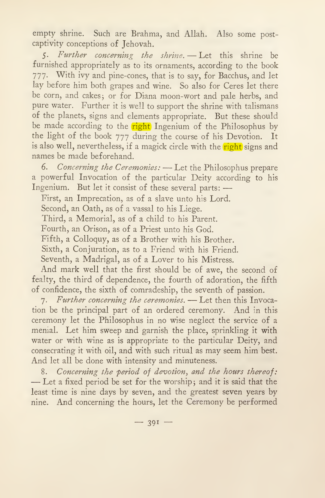 Original scan of Magick in Theory and Practice (Section 4), PDF page 91