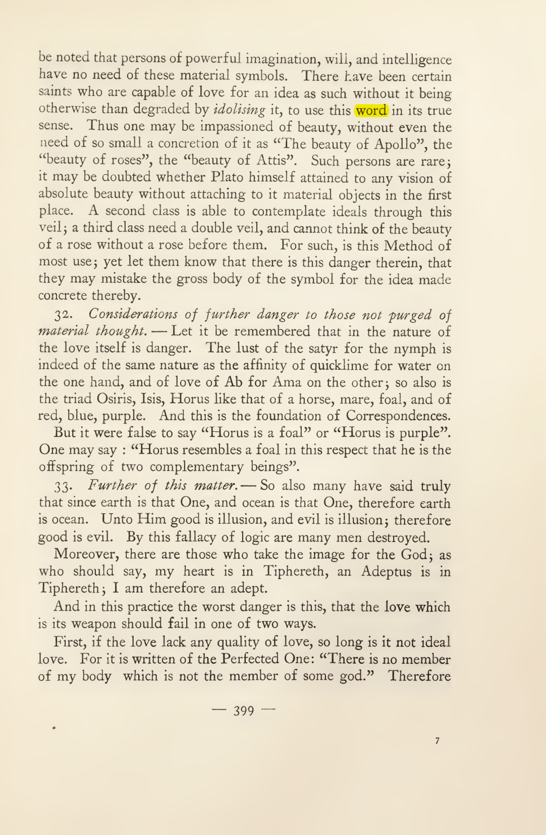 Original scan of Magick in Theory and Practice (Section 4), PDF page 99