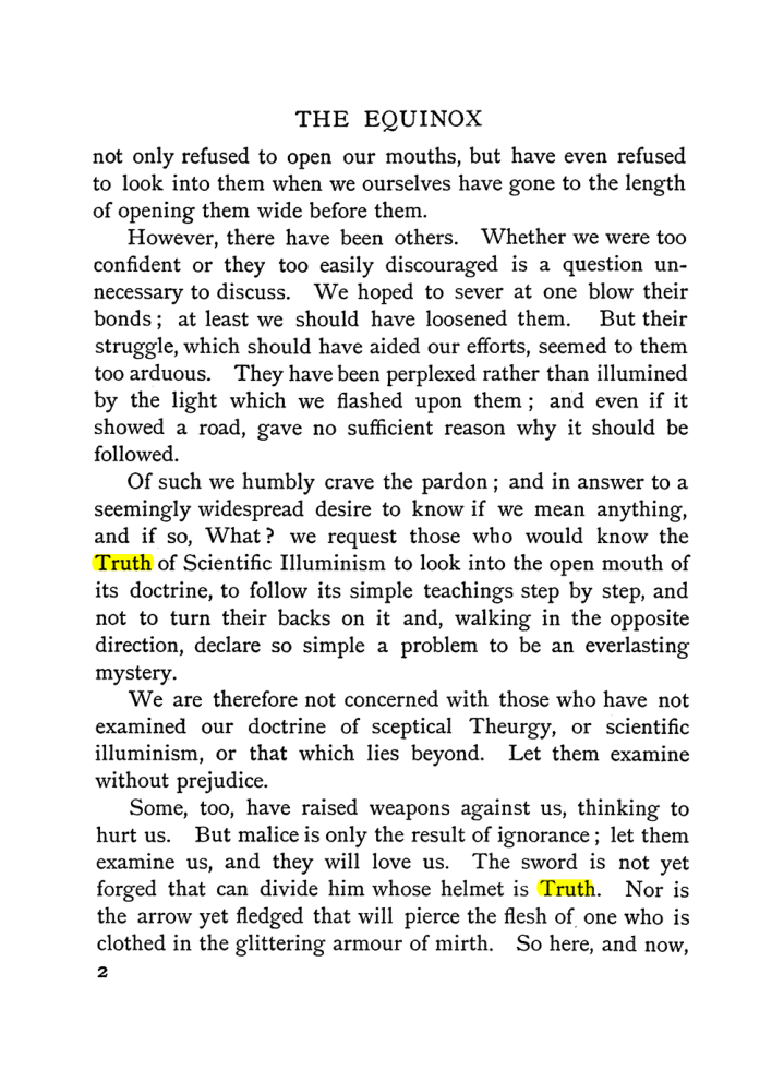 Original scan of The Equinox (Volume I, Number I), PDF page 10