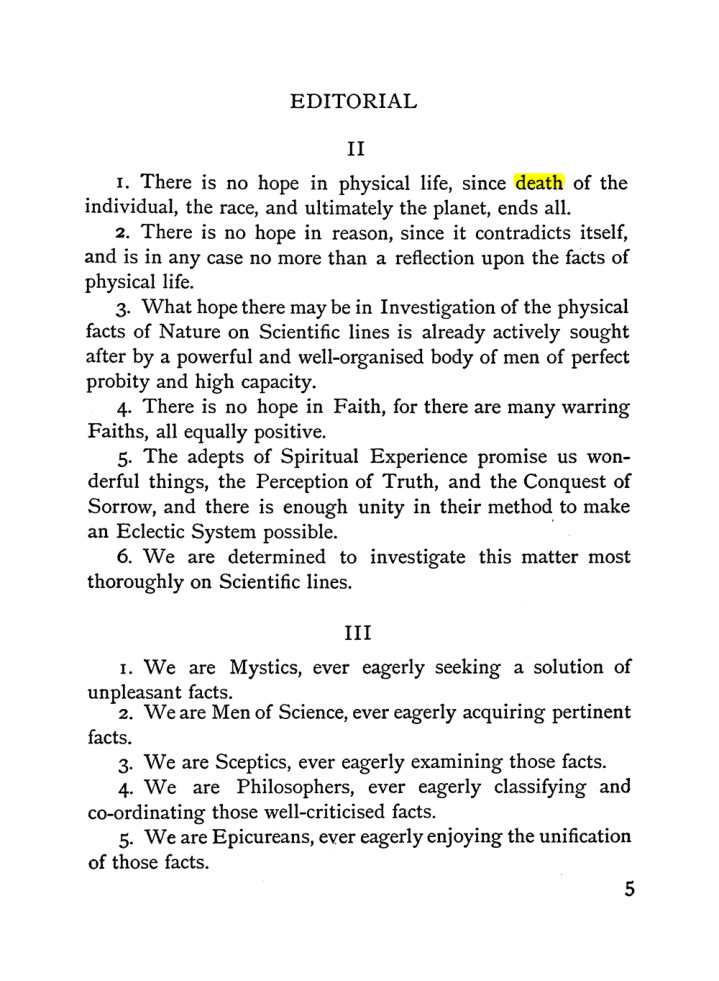 Original scan of The Equinox (Volume I, Number I), PDF page 13