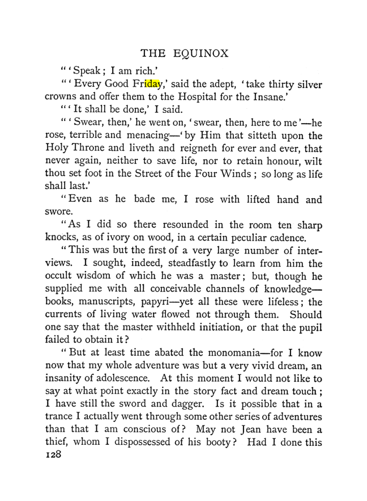 Original scan of The Equinox (Volume I, Number I), PDF page 138