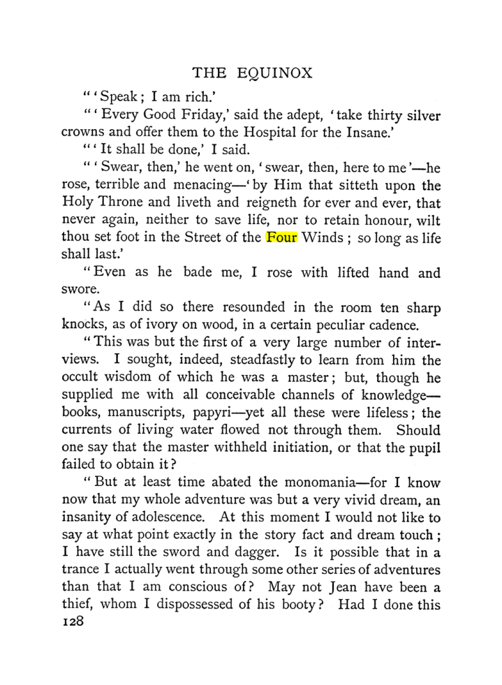 Original scan of The Equinox (Volume I, Number I), PDF page 138