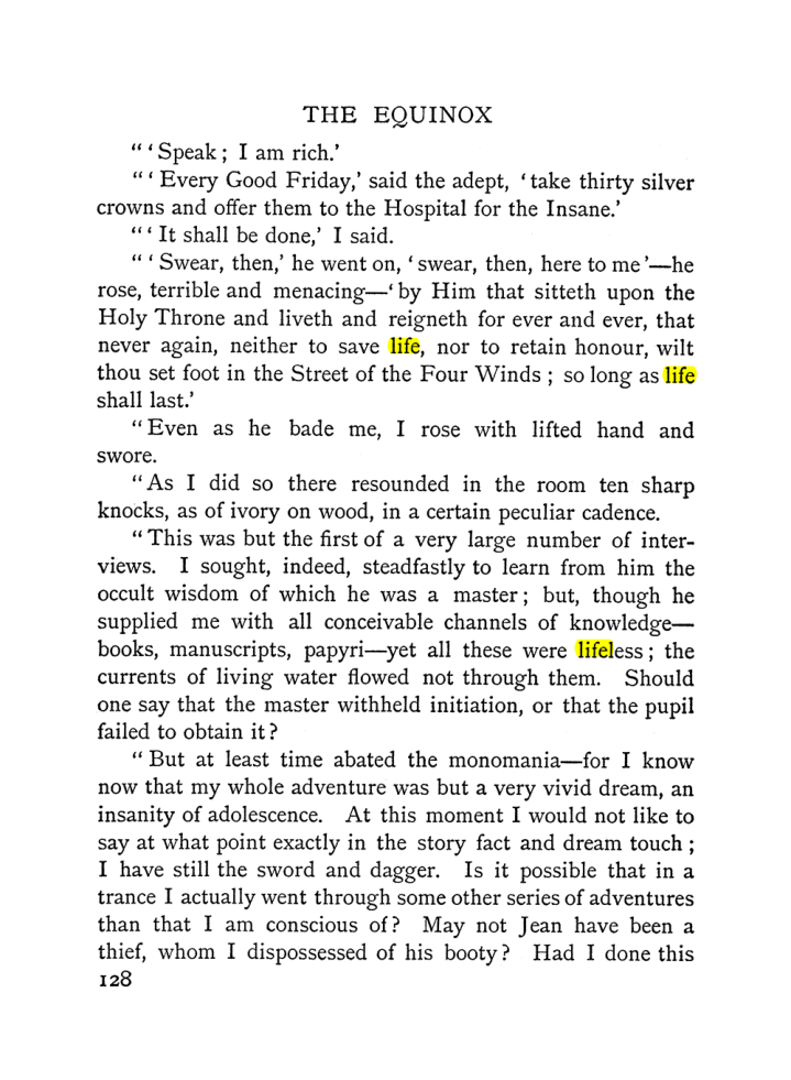 Original scan of The Equinox (Volume I, Number I), PDF page 138