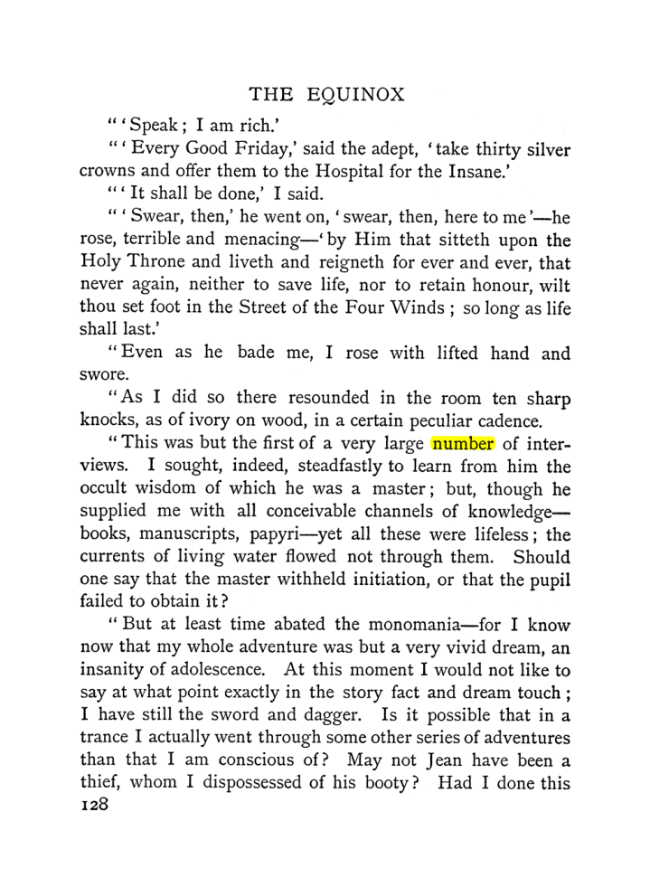 Original scan of The Equinox (Volume I, Number I), PDF page 138