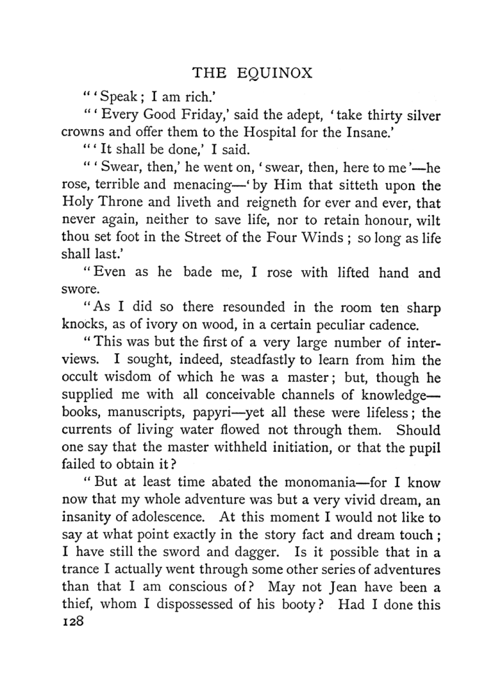 Original scan of The Equinox (Volume I, Number I), PDF page 138