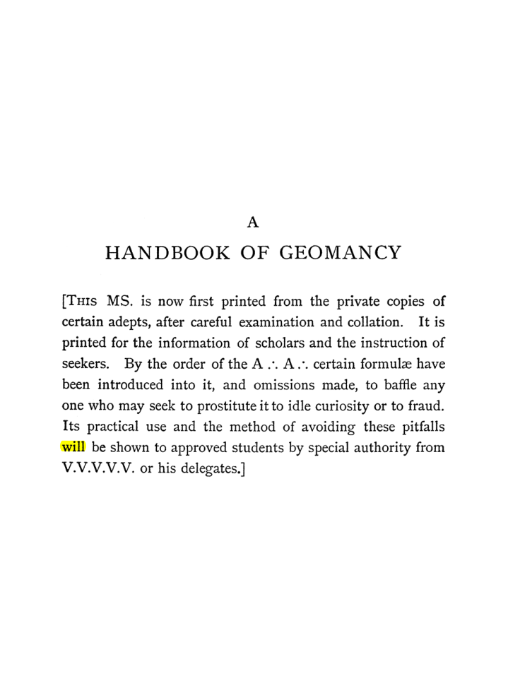 Original scan of The Equinox (Volume I, Number I), PDF page 147