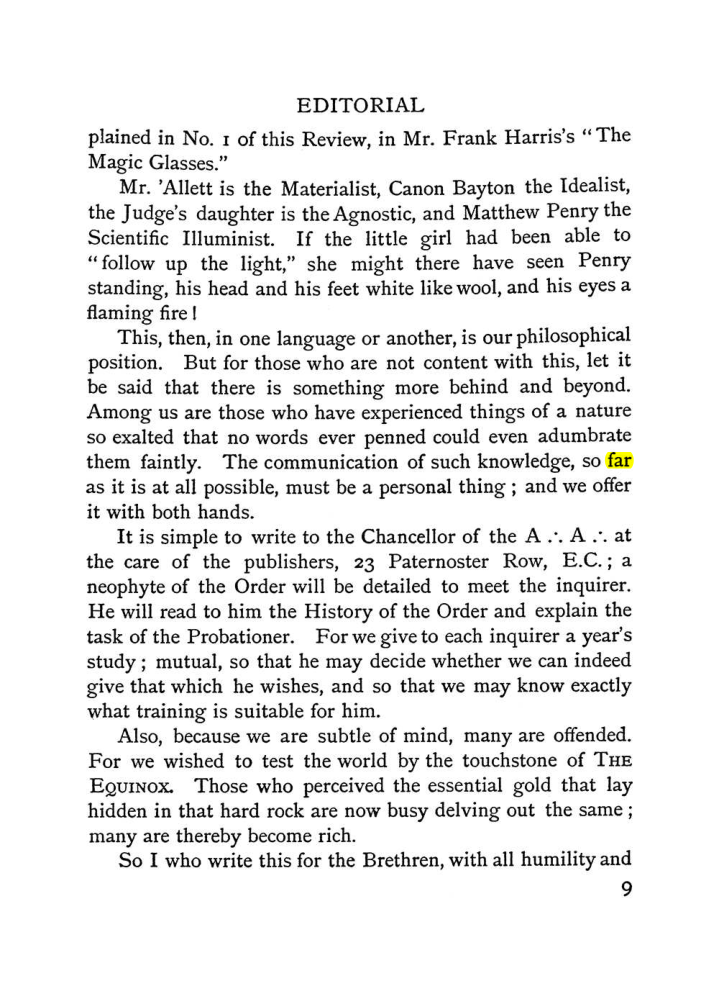Original scan of The Equinox (Volume I, Number I), PDF page 17