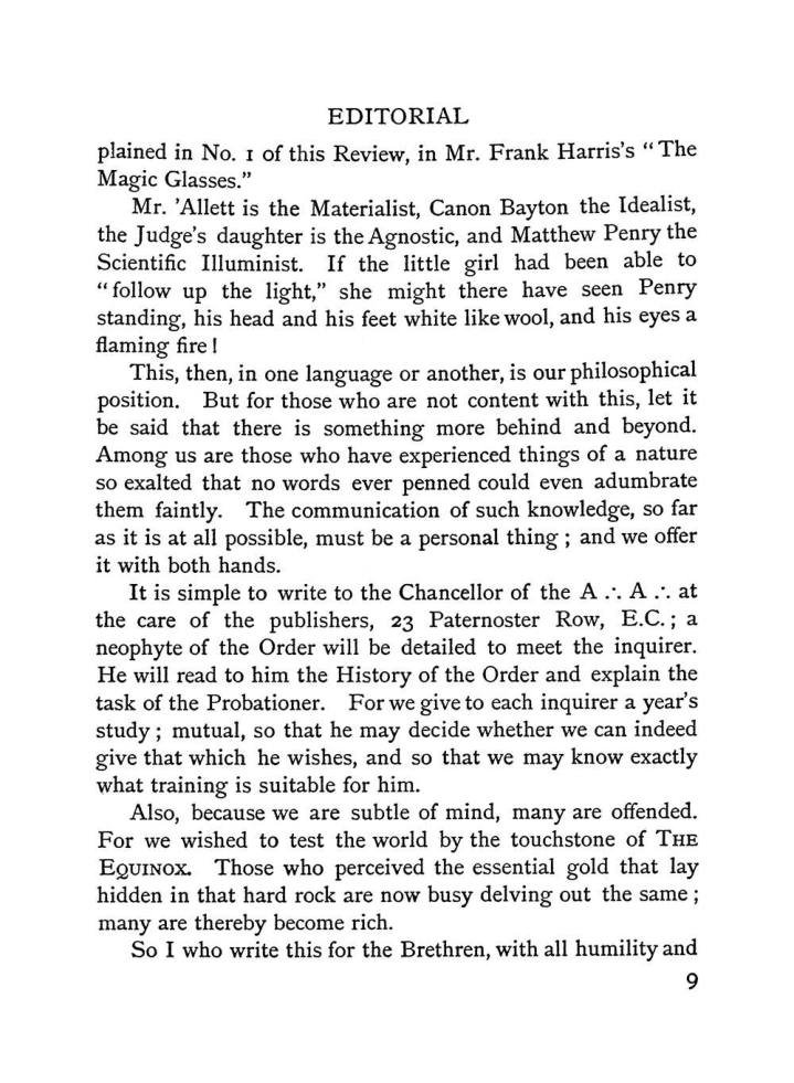 Original scan of The Equinox (Volume I, Number I), PDF page 17