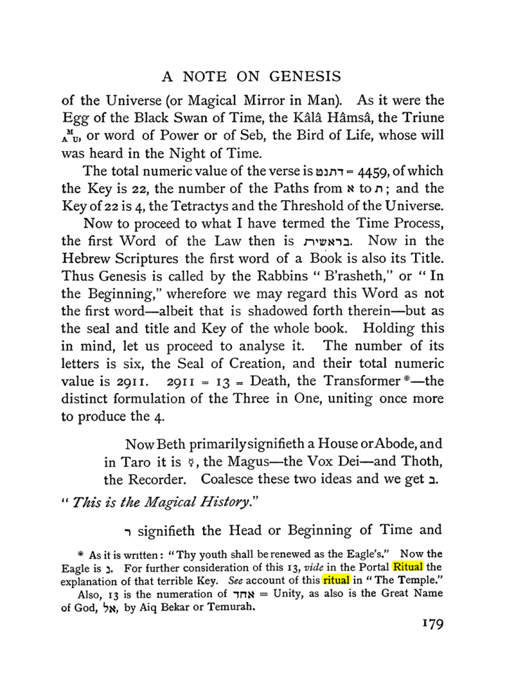 Original scan of The Equinox (Volume I, Number I), PDF page 189