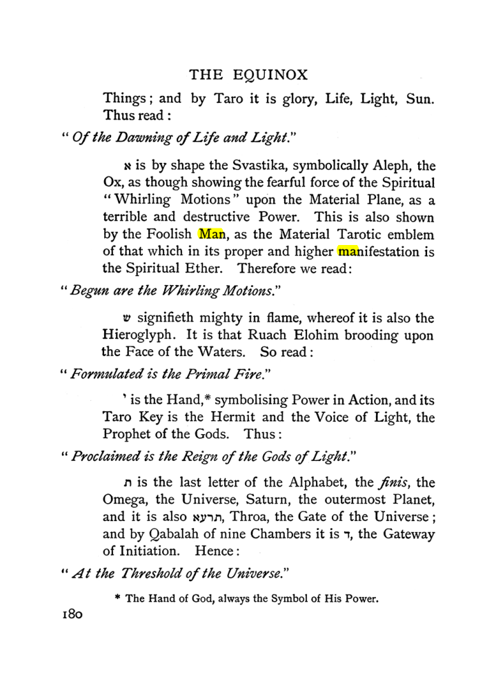 Original scan of The Equinox (Volume I, Number I), PDF page 190