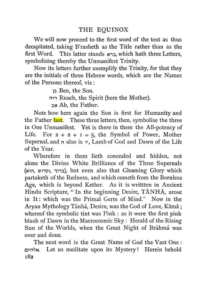 Original scan of The Equinox (Volume I, Number I), PDF page 192