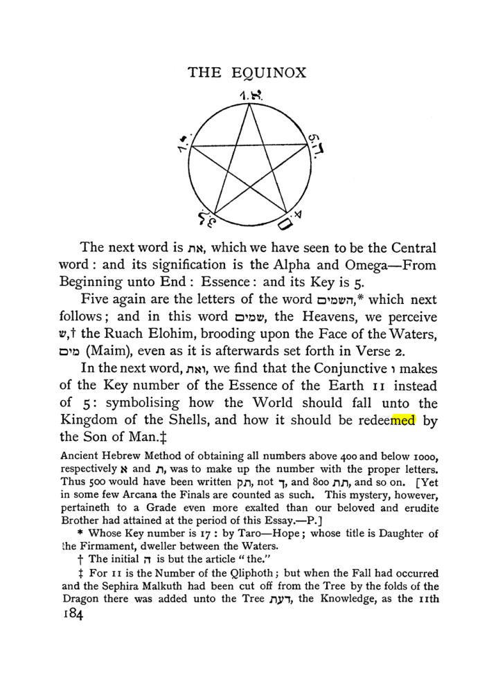 Original scan of The Equinox (Volume I, Number I), PDF page 194