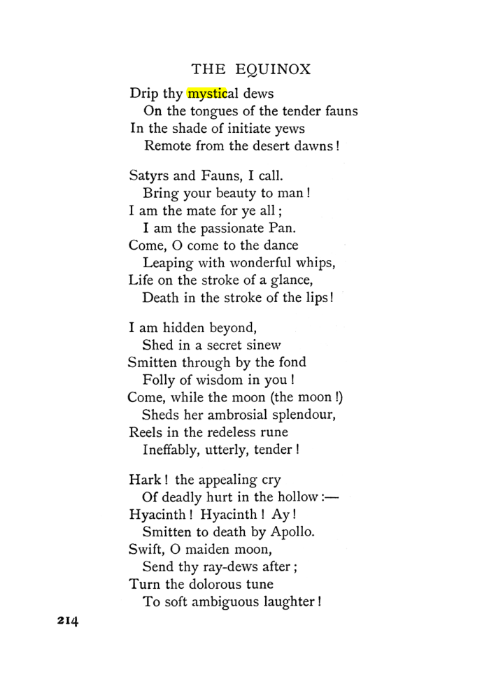 Original scan of The Equinox (Volume I, Number I), PDF page 224