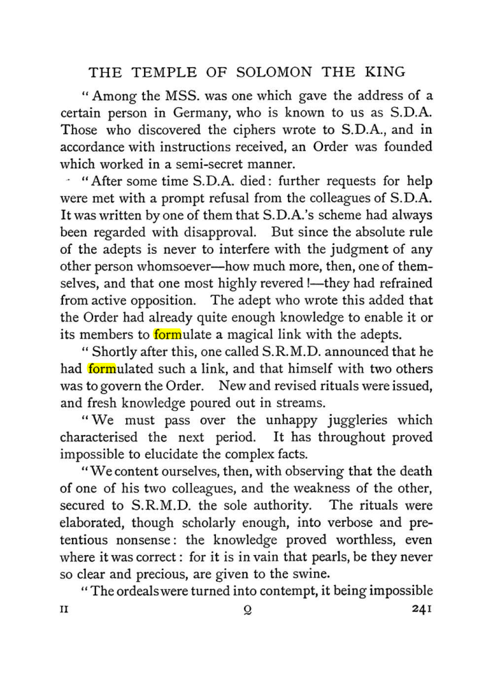 Original scan of The Equinox (Volume I, Number I), PDF page 249