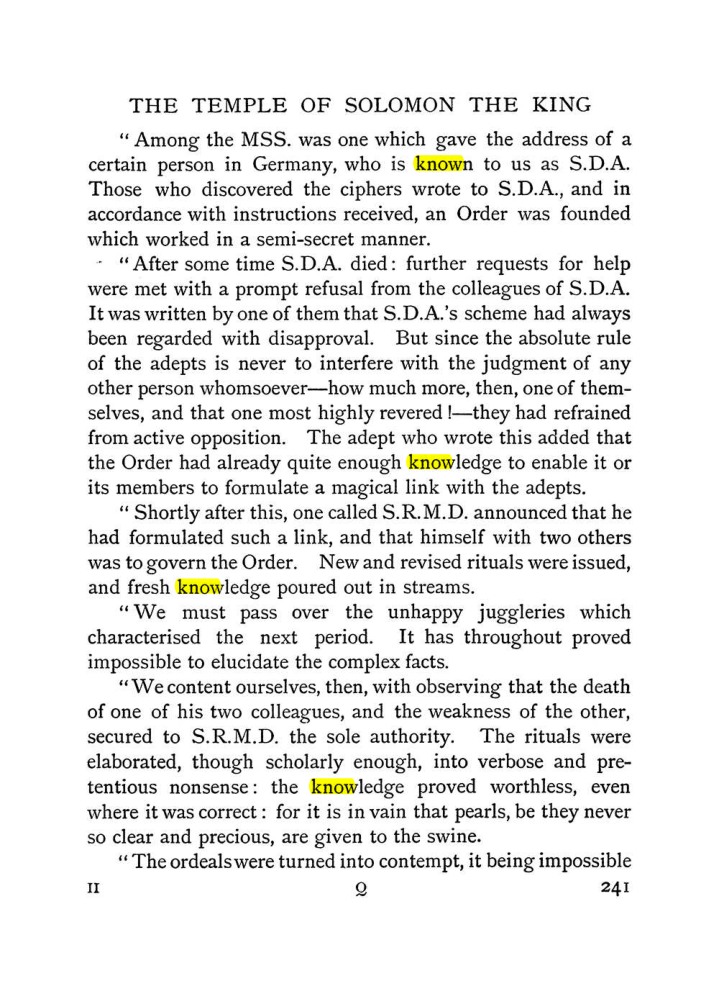 Original scan of The Equinox (Volume I, Number I), PDF page 249