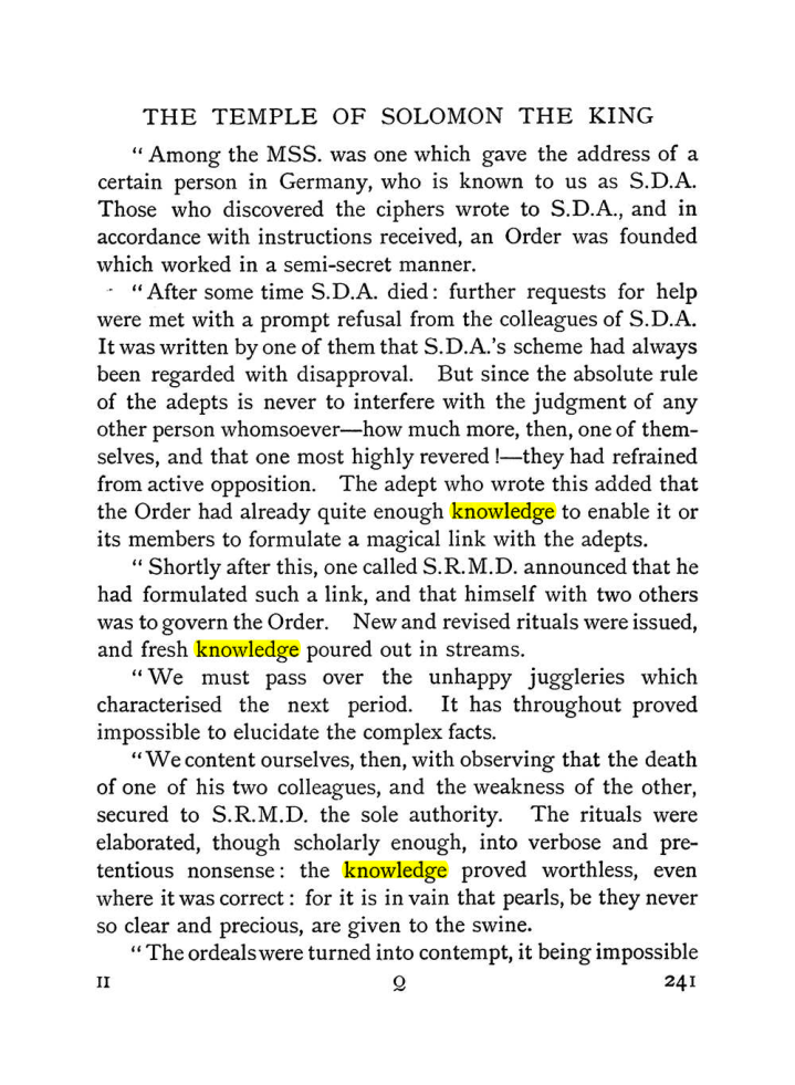 Original scan of The Equinox (Volume I, Number I), PDF page 249