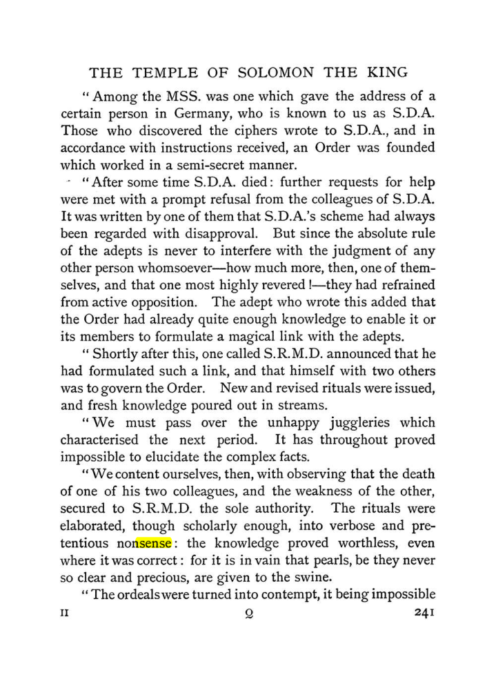 Original scan of The Equinox (Volume I, Number I), PDF page 249