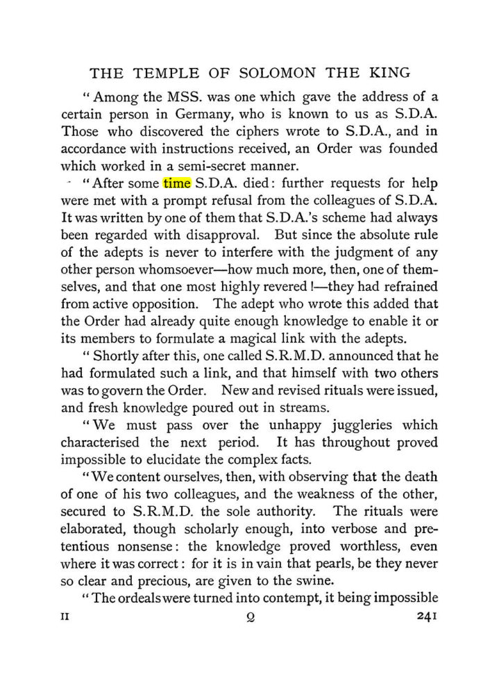 Original scan of The Equinox (Volume I, Number I), PDF page 249