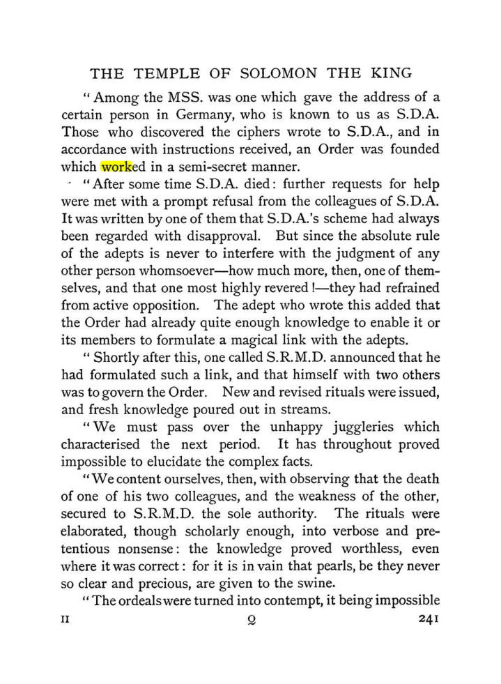 Original scan of The Equinox (Volume I, Number I), PDF page 249