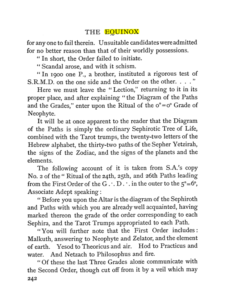 Original scan of The Equinox (Volume I, Number I), PDF page 250