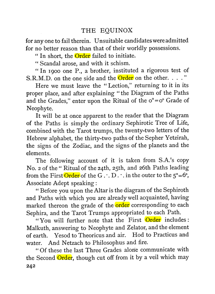 Original scan of The Equinox (Volume I, Number I), PDF page 250