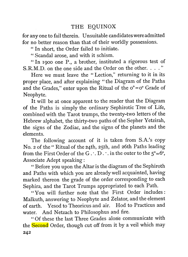 Original scan of The Equinox (Volume I, Number I), PDF page 250