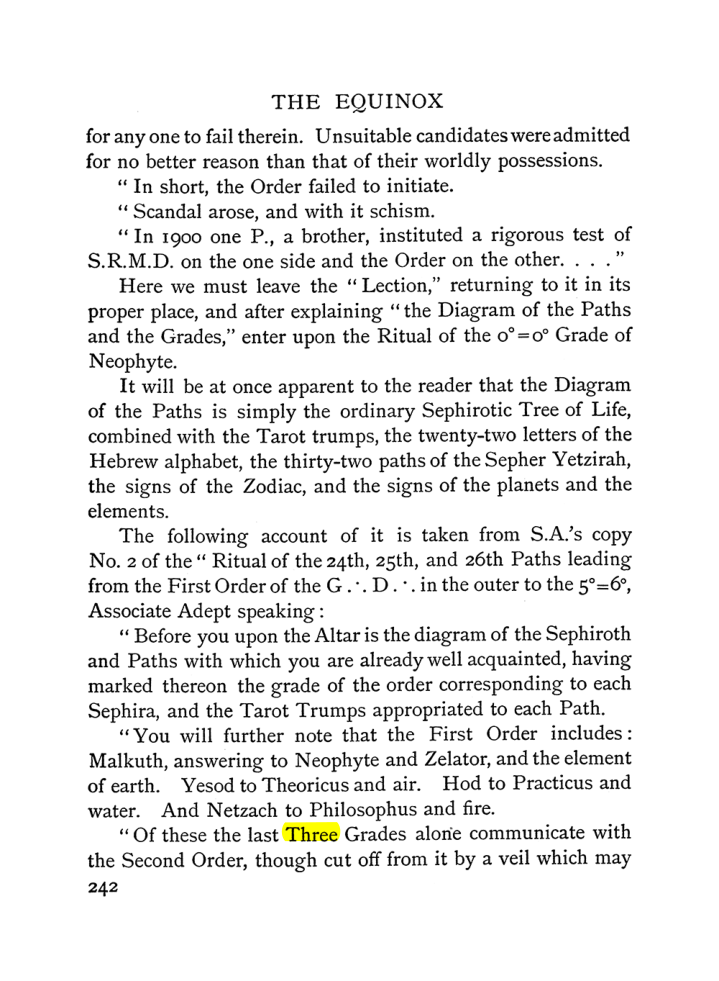Original scan of The Equinox (Volume I, Number I), PDF page 250