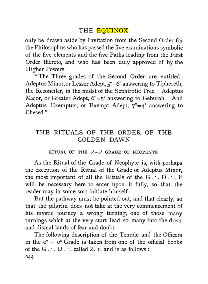Original scan of The Equinox (Volume I, Number I), PDF page 252