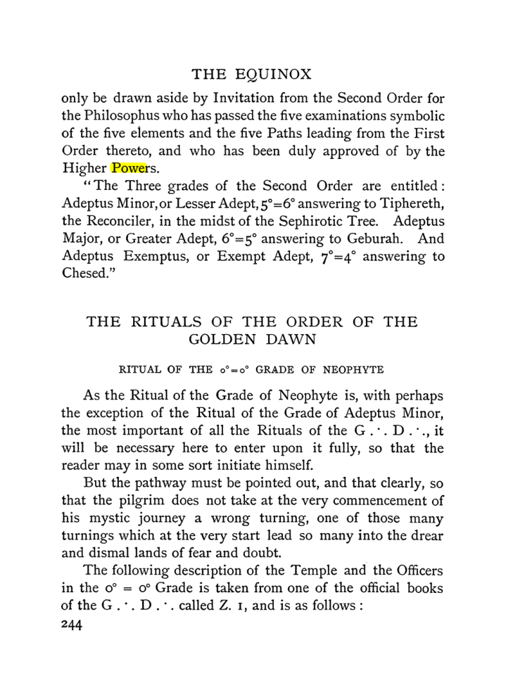 Original scan of The Equinox (Volume I, Number I), PDF page 252