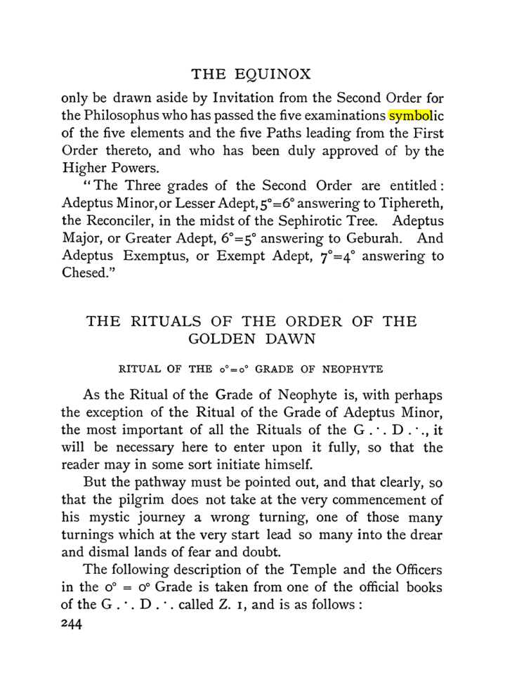 Original scan of The Equinox (Volume I, Number I), PDF page 252