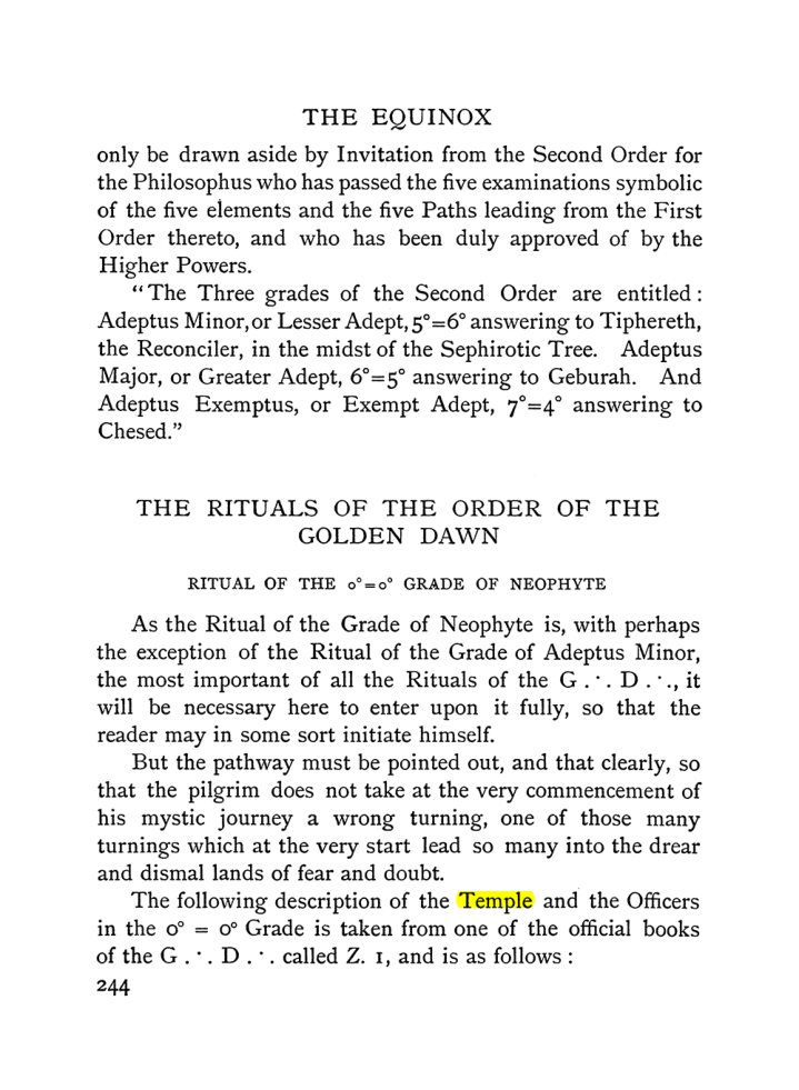 Original scan of The Equinox (Volume I, Number I), PDF page 252