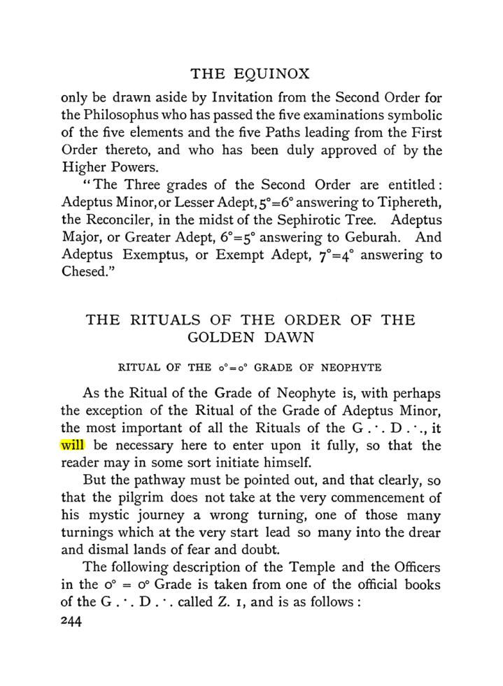 Original scan of The Equinox (Volume I, Number I), PDF page 252