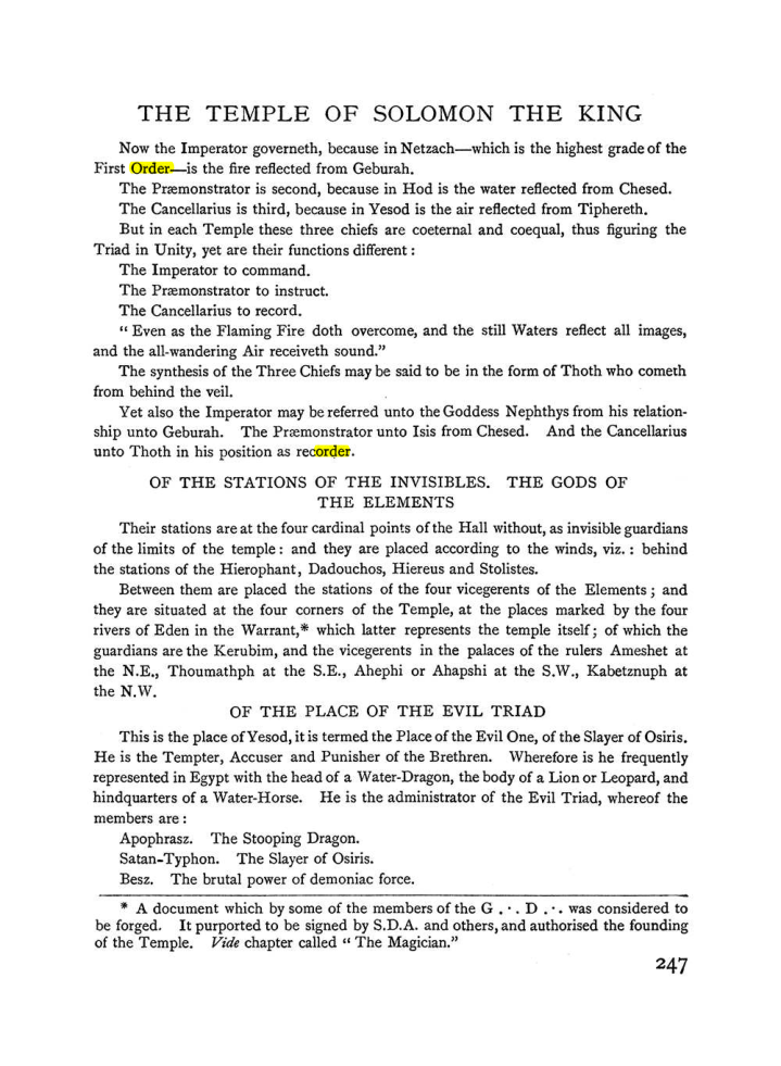 Original scan of The Equinox (Volume I, Number I), PDF page 255