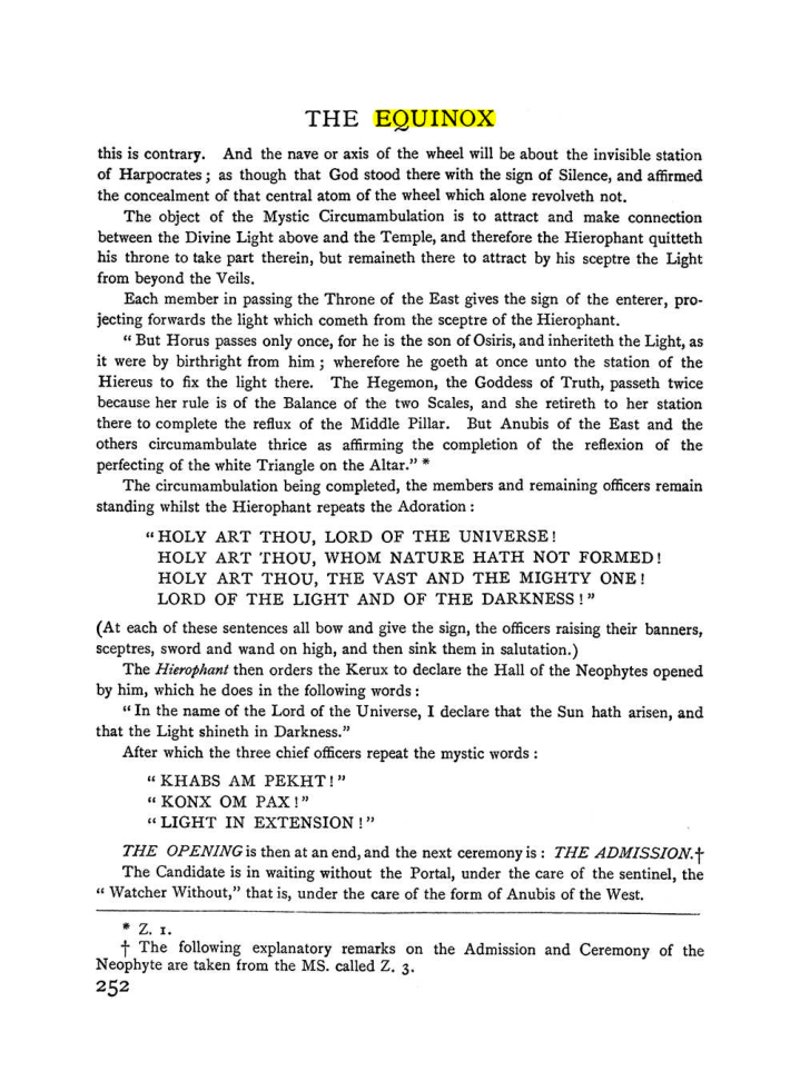 Original scan of The Equinox (Volume I, Number I), PDF page 260