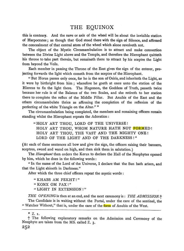 Original scan of The Equinox (Volume I, Number I), PDF page 260